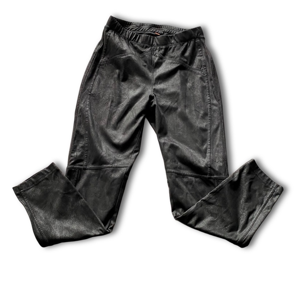 Free People Midnight Vegan Suede Skinny Pants